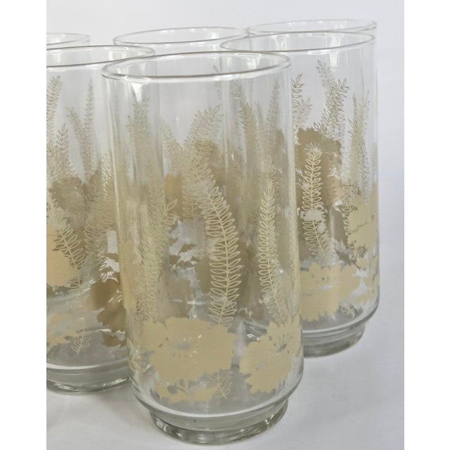 1970s Boho Floral Tumblers - Set of Eight For Sale - Image 6 of 12
