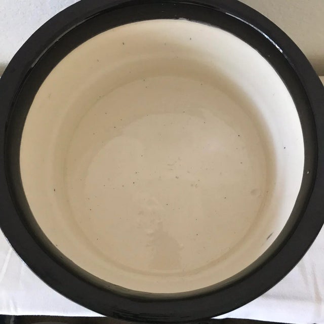 Black 1980s Roy Hamilton for Steve Chase Ceramic "Metallic Knots" Planter For Sale - Image 8 of 13