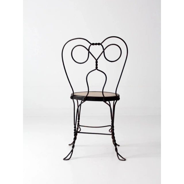 Early 20th Century Antique Ice Cream Parlor Chair For Sale - Image 5 of 7