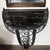 Art Deco Demilune Wrought Iron Spiral Motif & Porto Marble Inset Console Table For Sale - Image 4 of 13