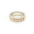 Tiffany and Co. Tiffany & Co. T 2 Sterling Silver 18k Rose Gold Narrow Band Ring Size 4.5 For Sale - Image 4 of 6