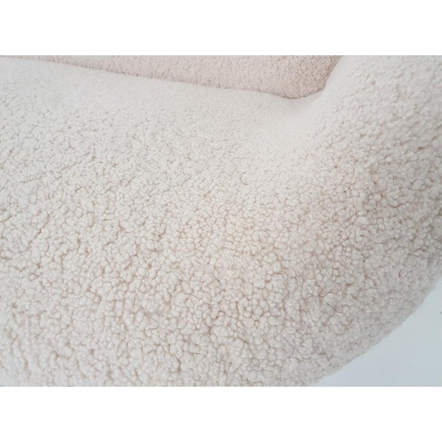 Brown Scandinanvian Modern Sofa in Boucle, Denmark, 1960s For Sale - Image 8 of 10