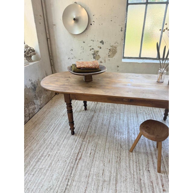 Oval Farmhouse Table in Pine, 1950s For Sale - Image 10 of 18