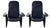Set of Reclining P121 Armchairs by Eugenio Gerli for Tecno, 1960s For Sale