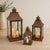 Modern Classic Brown Metal Lantern (Set of 3) For Sale - Image 3 of 6
