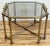 Mid-Century Modern Vintage Smoked Glass and Brass Table For Sale - Image 3 of 12