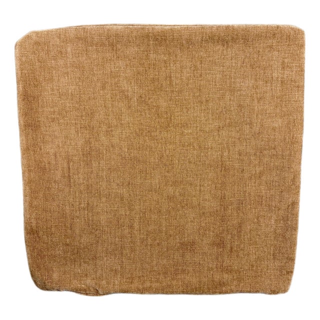 Handmade Designer Velvet Throw Pillow Cover 22x22 Terracotta Burnt Orange Usa For Sale