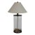 1980s Ralph Lauren Cylinder Glass & Brass Table Lamp For Sale