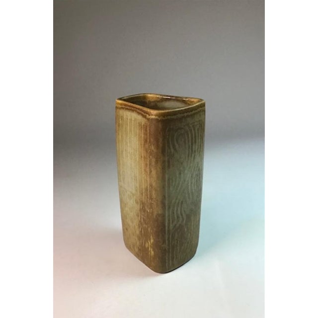 Rörstrand Brown Stoneware Vase by Gunnar Nylund for Rörstrand, 1950s For Sale - Image 4 of 10