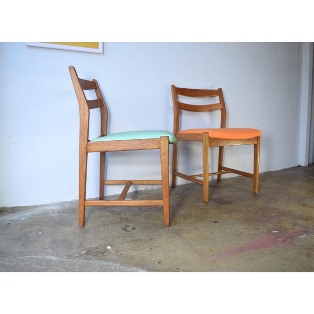 These two chairs were handcrafted in high-quality woodworking shops in Poland during the 1960s. Designed by Erik Wörtz....