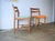 These two chairs were handcrafted in high-quality woodworking shops in Poland during the 1960s. Designed by Erik Wörtz....