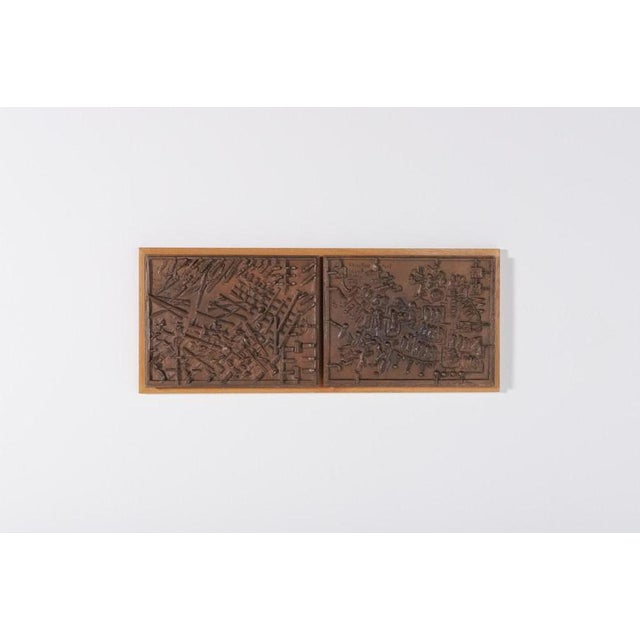 Bronze Wall Landscape from Bror Marklund, 1950s For Sale - Image 9 of 10