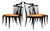Set of 8 Dining Chairs in Hardwood & Leather, Giuseppe Scapinelli, 1950s - Lot 471 For Sale