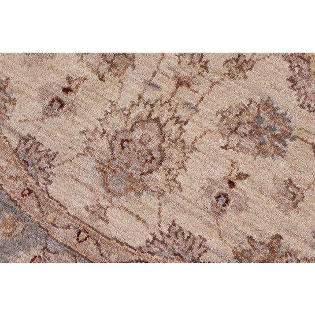 Boho Chic Boho Chic Ziegler Ivory/Gray Wool Runner Rug- 4'0'' X 4'1'' For Sale - Image 3 of 10