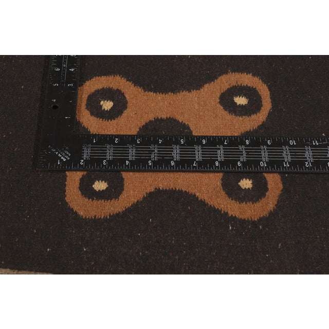 Textile Vintage Mexican Zapotec Rug, 01'02 X 01'06 For Sale - Image 7 of 10