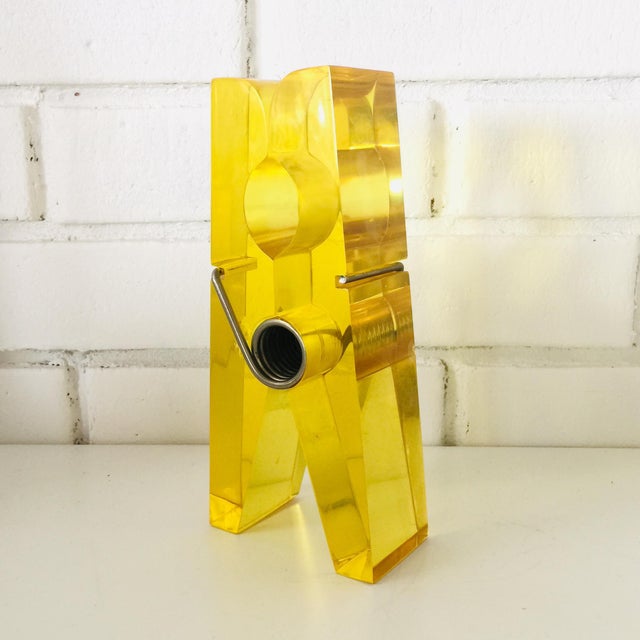 Rainbow Giant Lucite Pop Art Clothespins - Set of 6 For Sale - Image 11 of 12