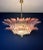 Mid-Century Modern Murano Style Chandelier Ceiling Light Original Palmette, Two Levels, 82 Pink Glasses For Sale - Image 3 of 5