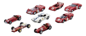 Miniature Ferrari Cars, Set of 8