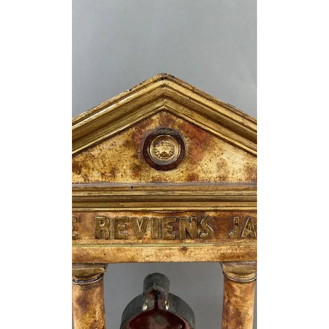 Beautiful and important wooden memorial temple covered in faux marble. from the purest neoclassical form, this Grand Tour...