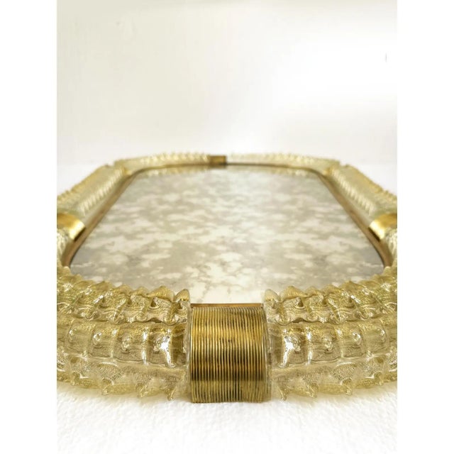 Venetian Rostrato Murano Glass Wall Mirror by Simoeng For Sale - Image 6 of 8