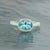Blue Natural Aquamarine Ring 6.5 14k W Gold 1.64 TCW Certified For Sale - Image 8 of 14