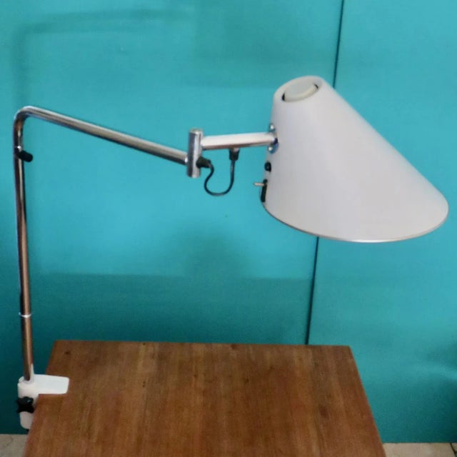 Delux Tall Desk Lamp with Articulated Arm by Tord Bjorklund for Falkenbergs Belysning, 1975 For Sale - Image 3 of 11