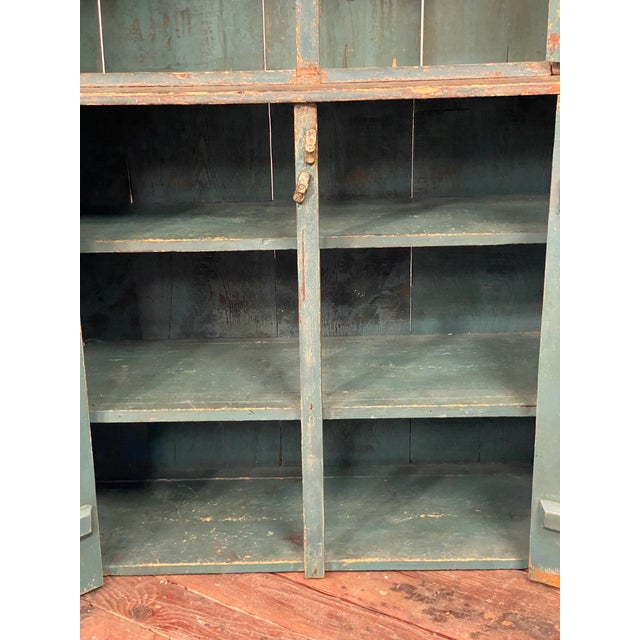 Mid 19th Century Farmhouse Step Back Cupboard For Sale In New York - Image 6 of 18