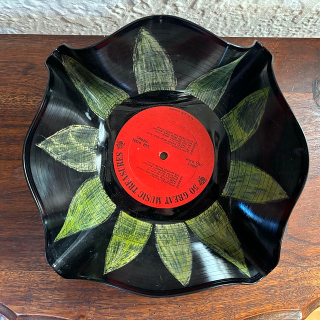 Pop Art Painted Record Bowl For Sale - Image 6 of 6