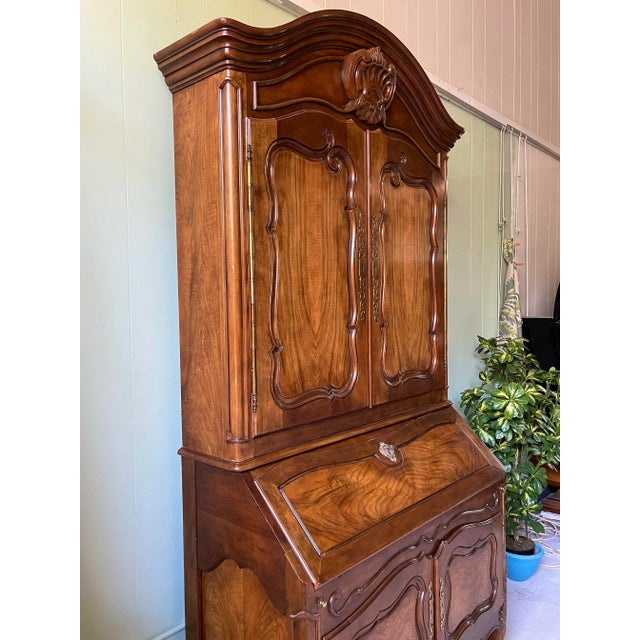 Louis XV Style Secretary by Baker For Sale - Image 9 of 13