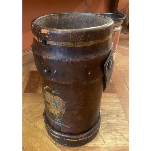 19th Century Leather Bucket, 1890s For Sale - Image 6 of 9