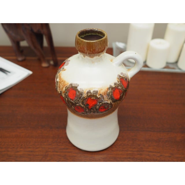 1970s German Ceramic Jug from Strehla Keramik, 1970s For Sale - Image 5 of 10