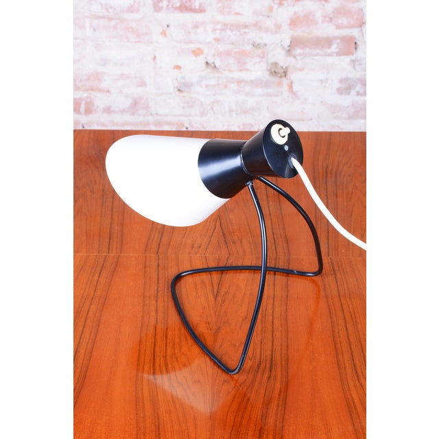 1950s Mid-Century Czech Table Lamp in Metal attributed to J. Hůrka for Napako, 1950s For Sale - Image 5 of 10