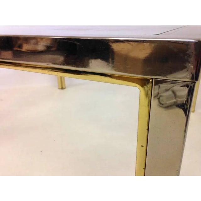1970s Vintage Chrome & Brass Coffee Table, 1970s For Sale - Image 5 of 8