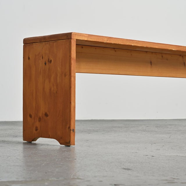Large Pine Bench, France, 1970s For Sale - Image 4 of 11