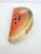 Palladio Sculpture Paperweight Italian Painted Alabaster Watermelon Signed 1950s For Sale - Image 4 of 10