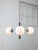 Vintage Italian Chrome and Opaline Sputnik Chandelier, 1970s For Sale - Image 5 of 16