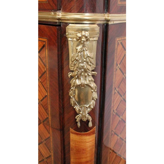 Brown Late 19th Century Dresser in Marquetry For Sale - Image 8 of 18