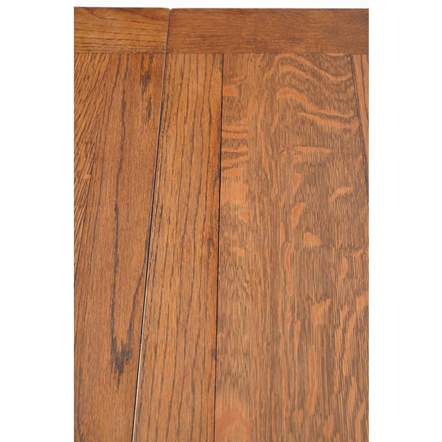 Mid 20th Century Vintage Rectangular Oak Dining Table For Sale - Image 5 of 16