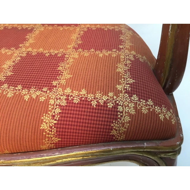 19th Century Venetian Louis XV Style Painted and Gilt Armchairs- A Pair For Sale In Providence - Image 6 of 13