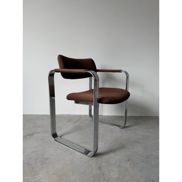 Mid-Century Modern Vintage Italian Eero Aarnio Chrome Accent / Desk Chair For Sale - Image 3 of 18