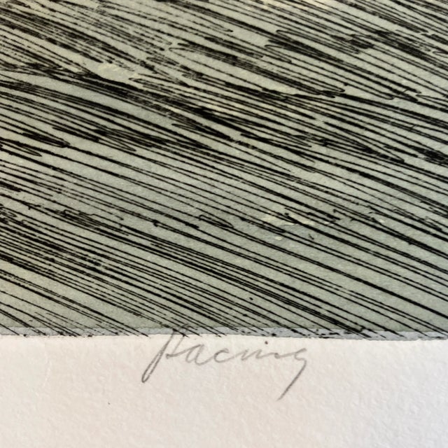 1980s 1980’s Vintage Original Etching/Lithograph Print Sailboat Racing Signed For Sale - Image 5 of 9