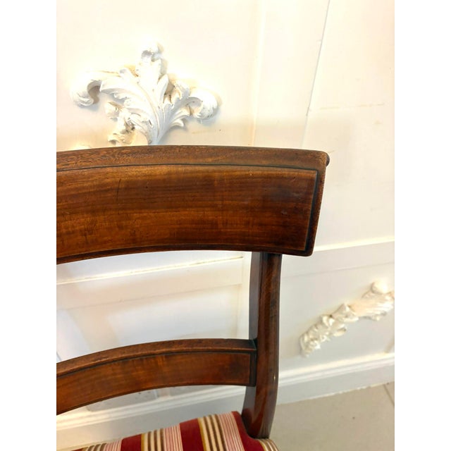 Antique Regency Mahogany Dining Chairs, 1830, Set of 8 For Sale - Image 9 of 18