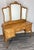 Vintage French Louis Style Oak Dressing Table with Mirror For Sale - Image 17 of 17
