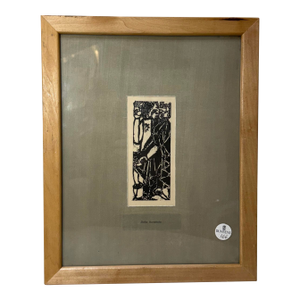 Intage 1953 Original Shiko Munakata Japanese Disciples Christ Woodblock Print