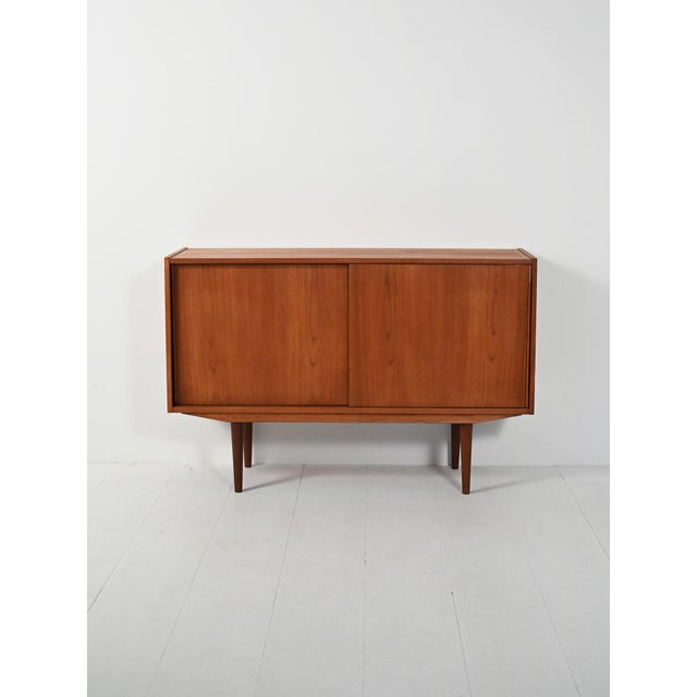 Small Vintage Scandinavian Sideboard, 1950s For Sale - Image 11 of 11
