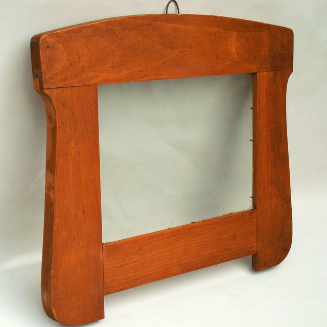 Antique Dutch - Oak Mirror Frame - Amsterdam School For Sale - Image 6 of 8