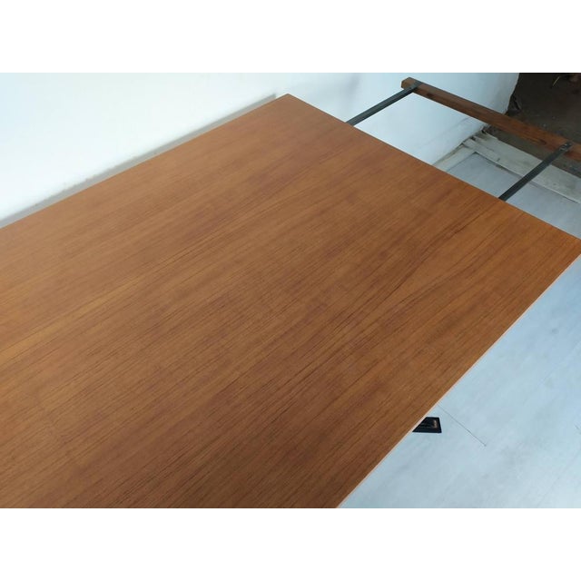Metal and Teak Table from Roche Bobois, 1980s For Sale - Image 13 of 18