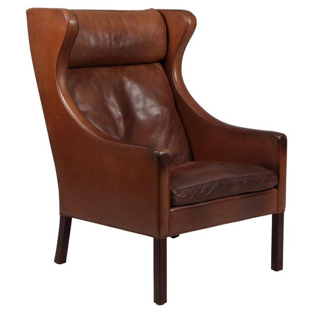 Wingback Chair attributed to Børge Mogensen for Fredericia For Sale - Image 8 of 8