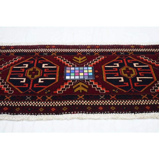 Textile Vintage Shiraz Rug 1'8'' x 3'10'' For Sale - Image 7 of 9