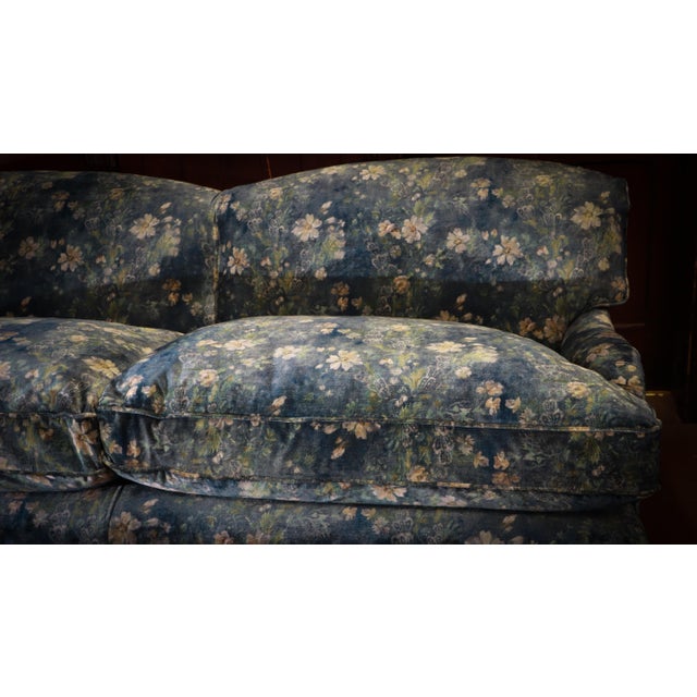 Large Vintage Two-Seater Sofa in Velvet by George Smith, 2010s For Sale - Image 14 of 17